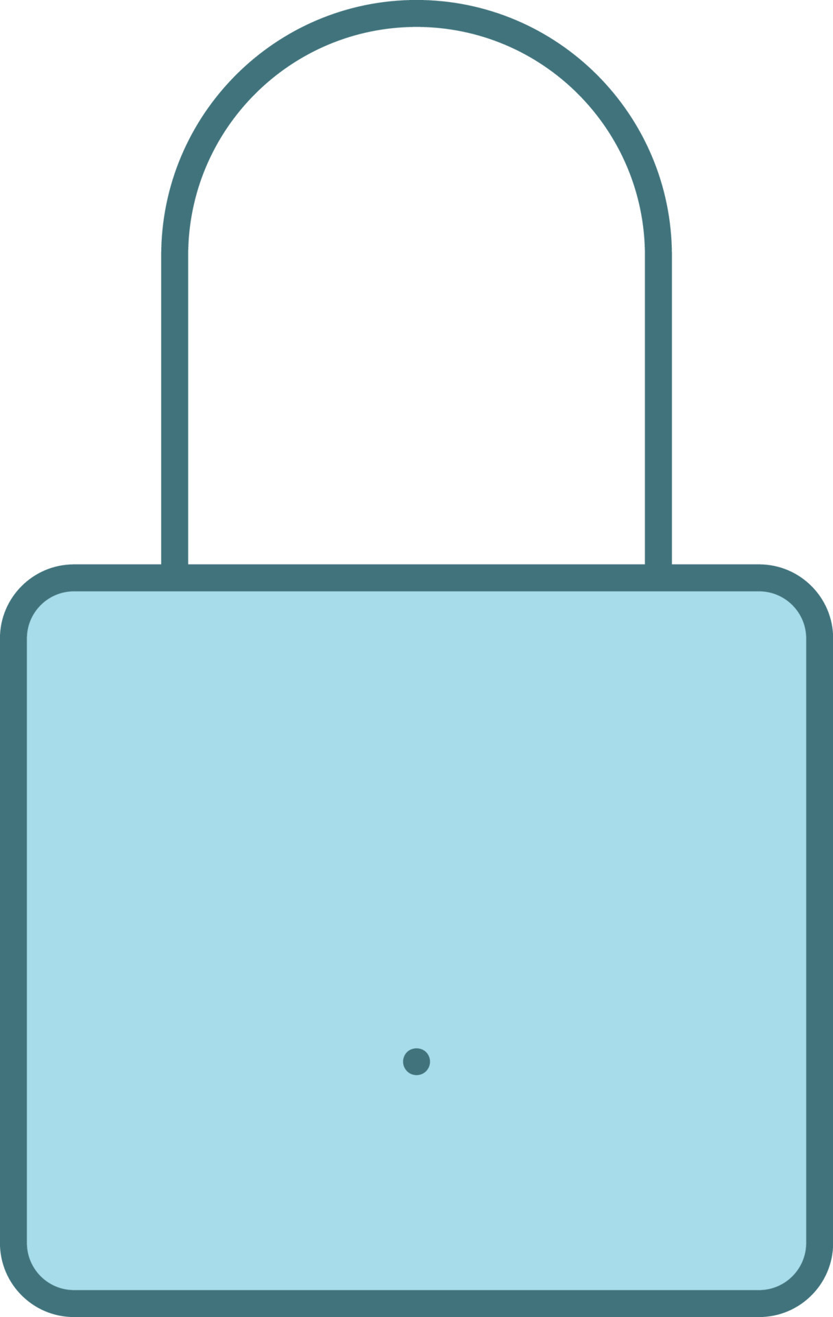 Flat Style Lock Icon In Blue Color. 24144644 Vector Art at Vecteezy