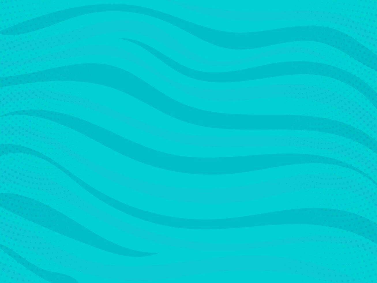 Turquoise Wave Dotted Pattern Background. vector