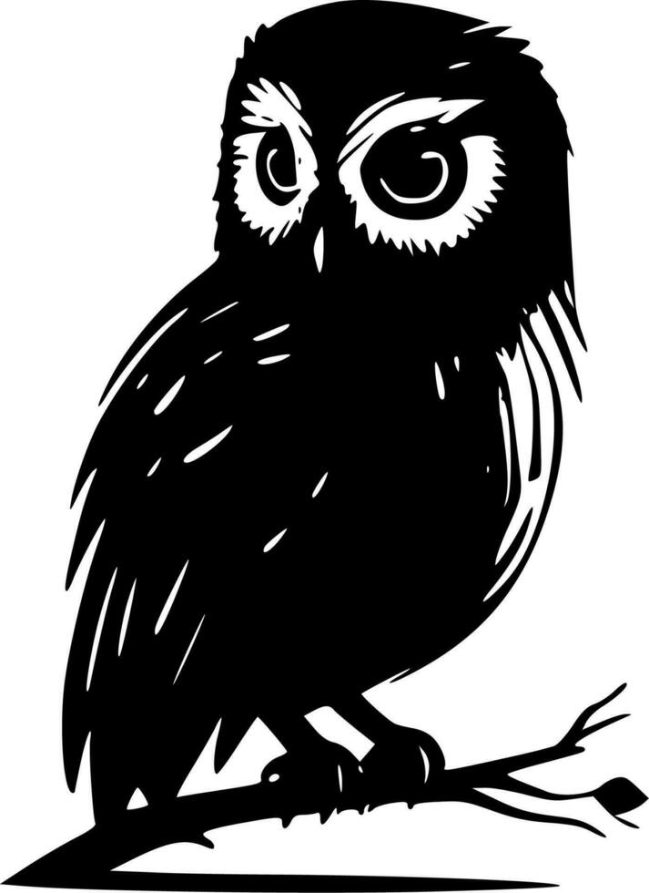 Owl - High Quality Vector Logo - Vector illustration ideal for T-shirt graphic