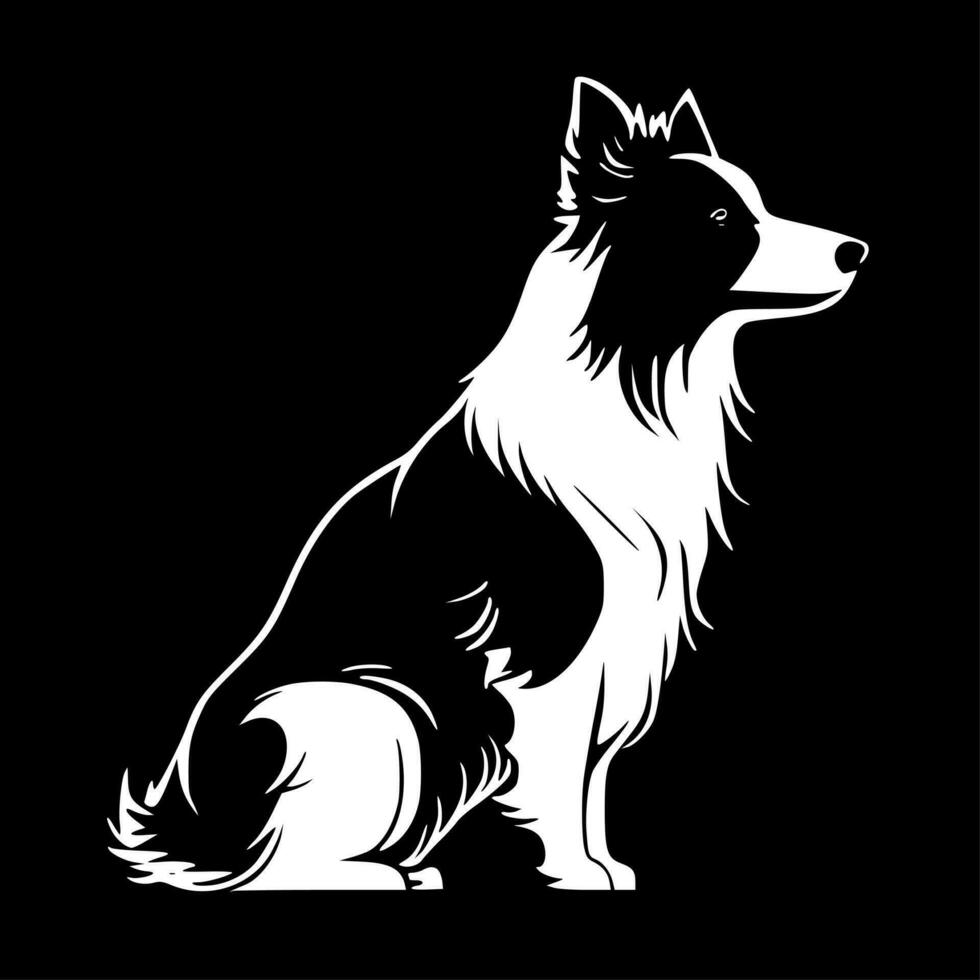 Border Collie - High Quality Vector Logo - Vector illustration ideal for T-shirt graphic