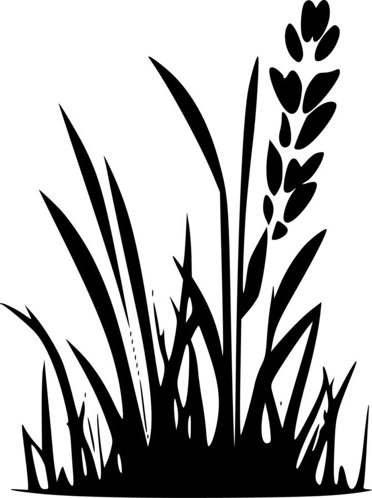 Grass - Minimalist and Flat Logo - Vector illustration