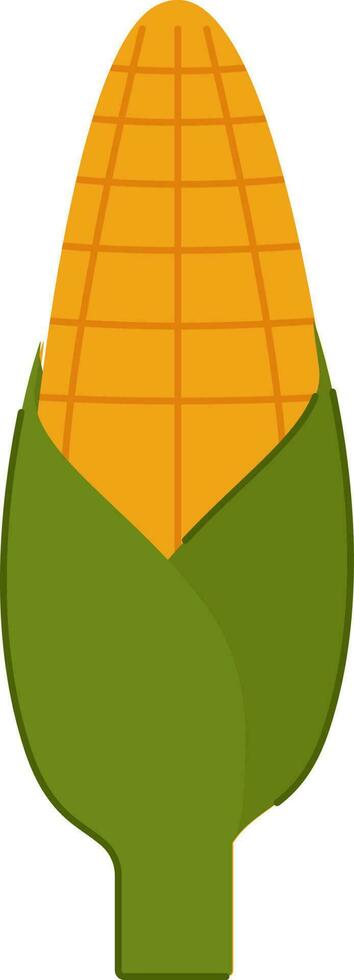 Flat Illustration of Corn Icon. vector