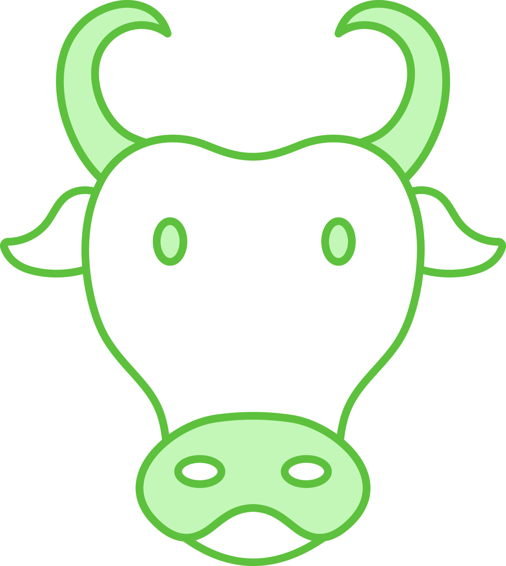 Cartoon Buffalo Head Icon In Flat Style. 24145567 Vector Art at Vecteezy