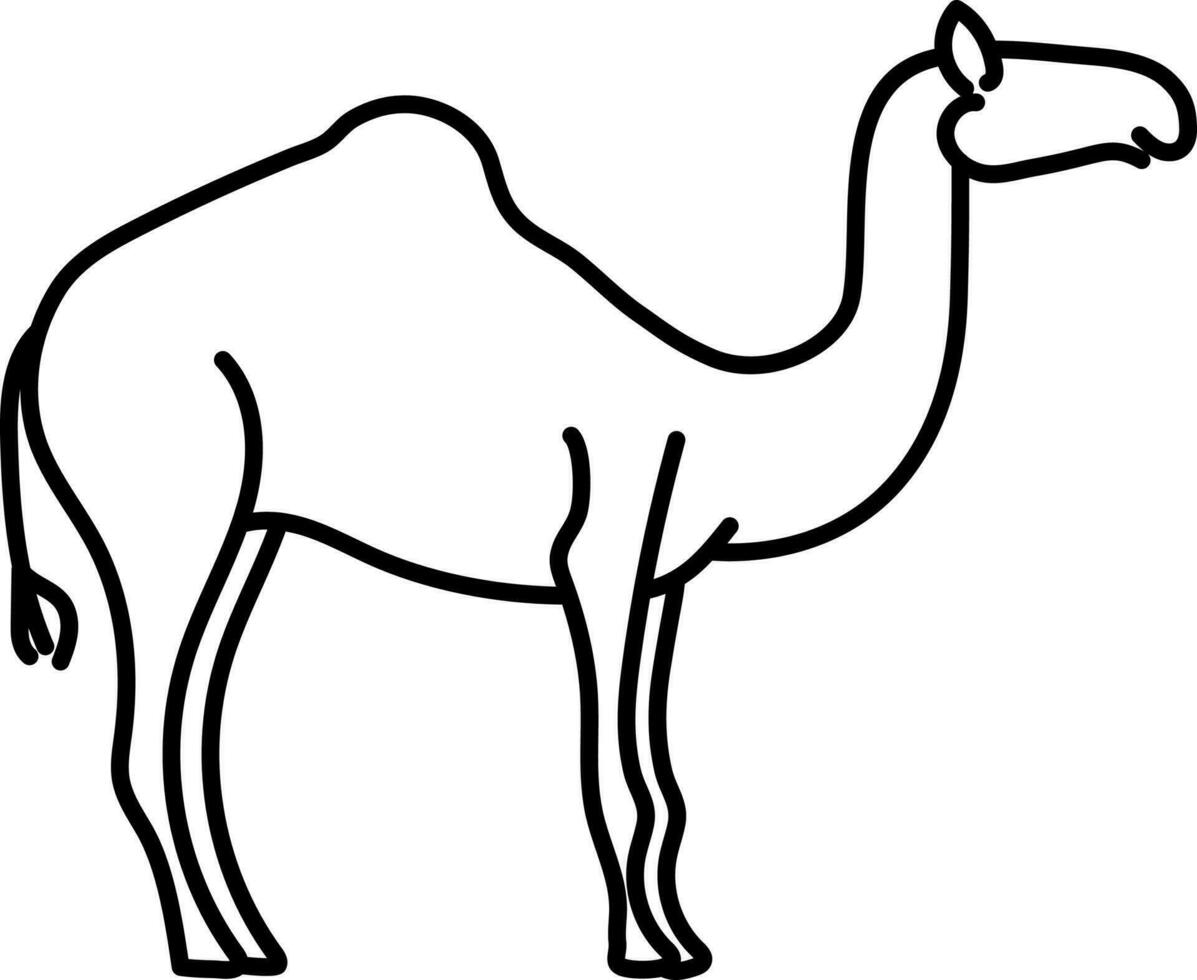 Isolated Camel Icon On White Background. vector