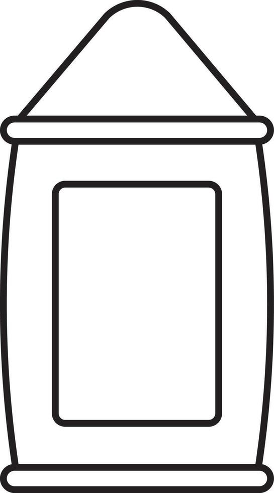 Illustration Of Bag Of Grain Icon In Line Art. vector