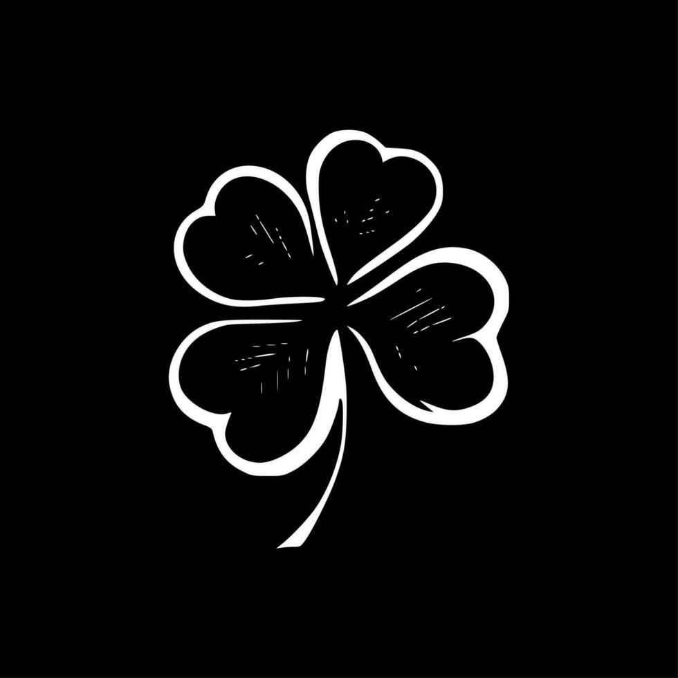 Clover, Minimalist and Simple Silhouette - Vector illustration