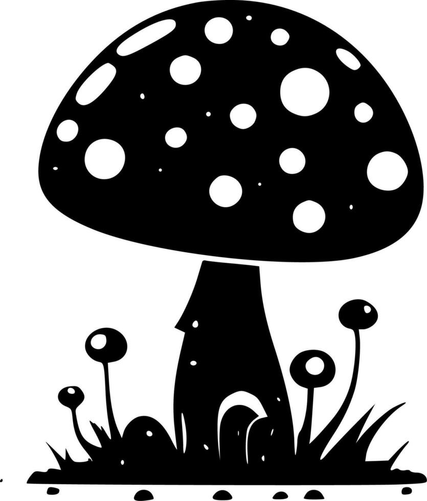 Mushroom - Minimalist and Flat Logo - Vector illustration