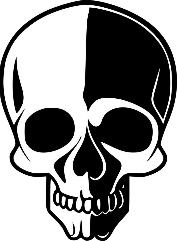 Skull - Minimalist and Flat Logo - Vector illustration