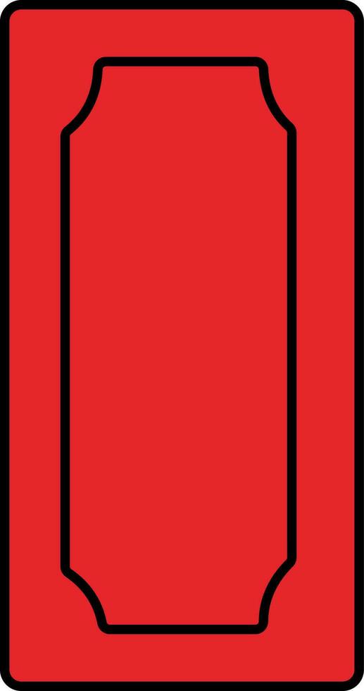 plano ilustración de rojo dinero icono o símbolo vector
