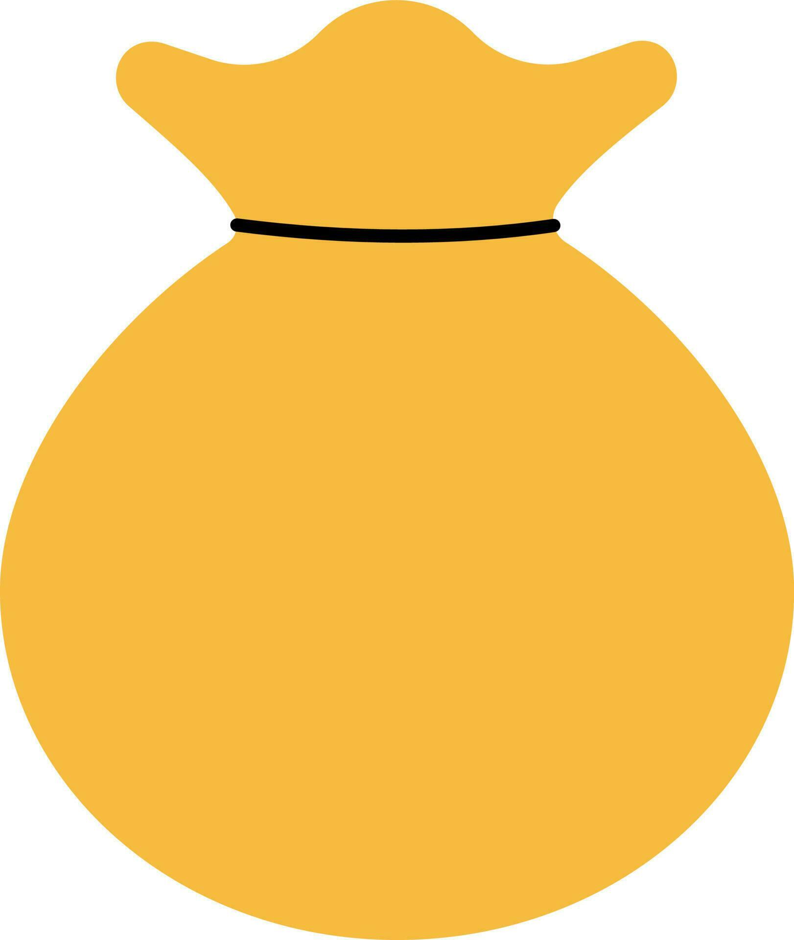 Yellow Sack Icon In Flat Style. 24146052 Vector Art at Vecteezy