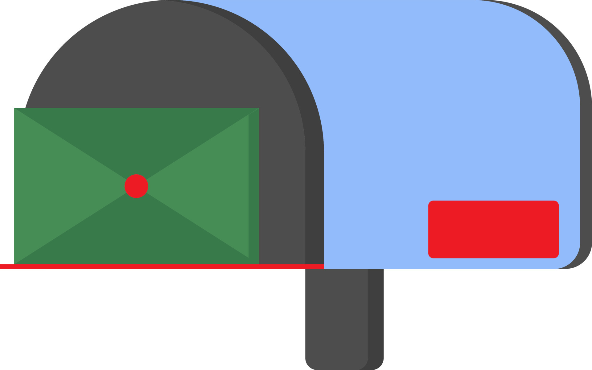 Colorful Post Box Icon In Flat Style. 24146243 Vector Art at Vecteezy