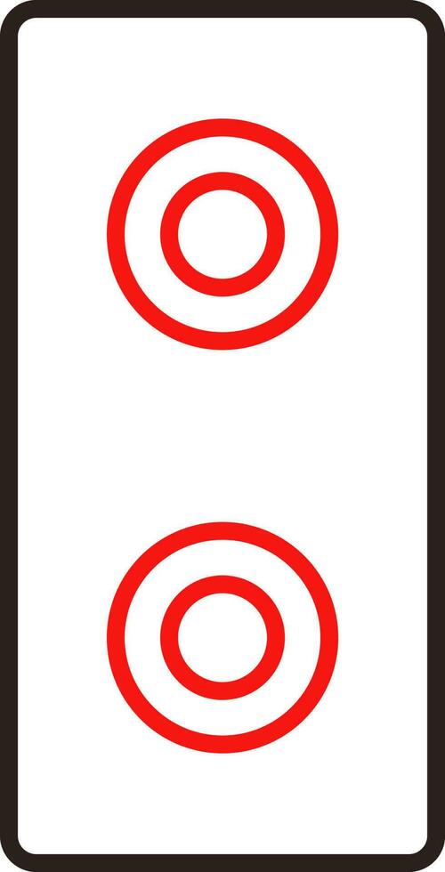 Red And Black Sound Speaker Outline Icon. vector