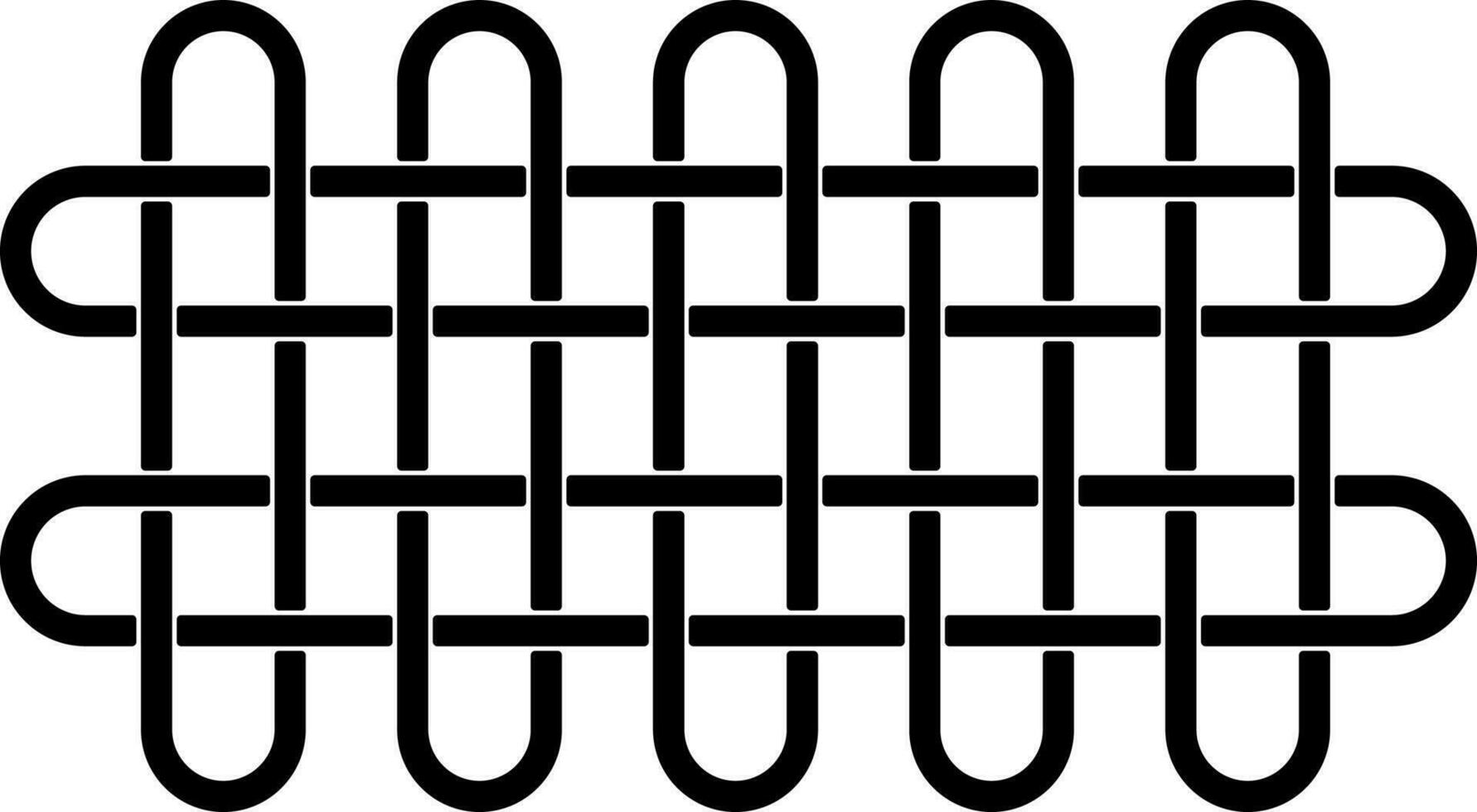 Alternate Spiral Knot Icon In Linear Style. vector
