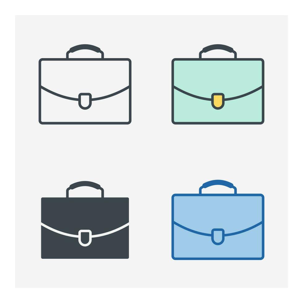 briefcase icon symbol template for graphic and web design collection logo vector illustration