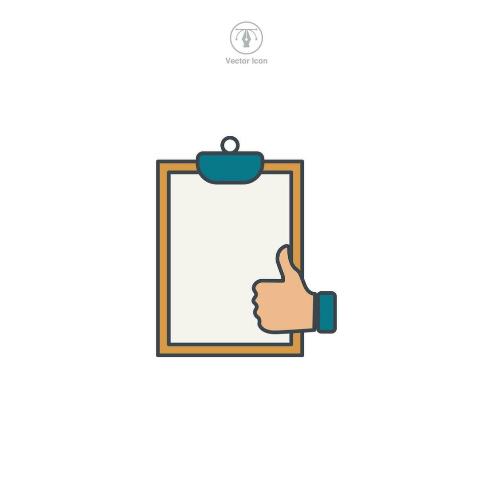 Clipboard icon symbol template for graphic and web design collection logo vector illustration