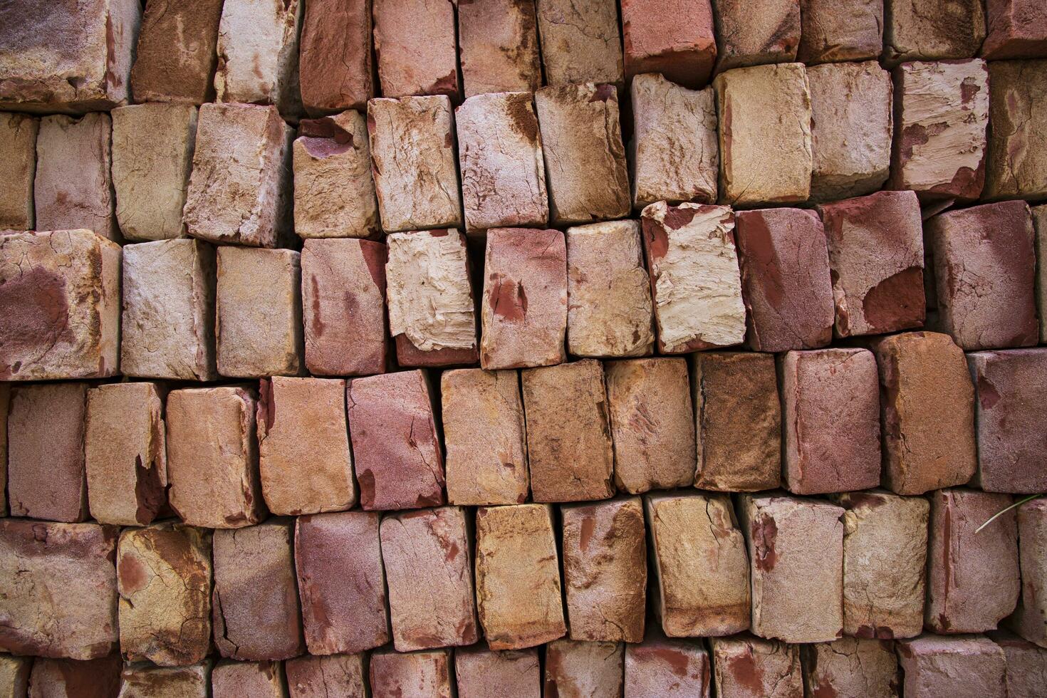Building Construction Material brick blocks for industrial abstract pattern Texture background wallpaper photo