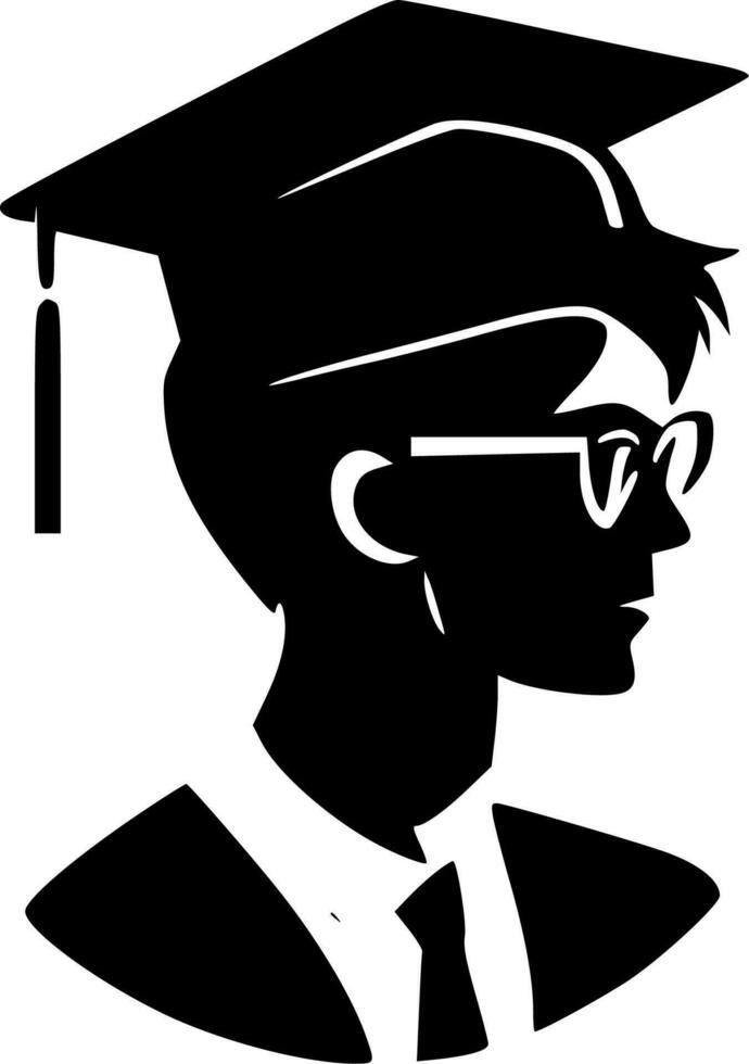 Graduate - High Quality Vector Logo - Vector illustration ideal for T-shirt graphic