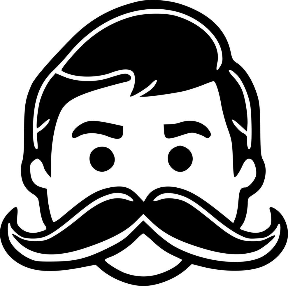 Mustache - High Quality Vector Logo - Vector illustration ideal for T-shirt graphic