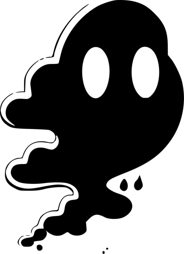 Smoke, Black and White Vector illustration