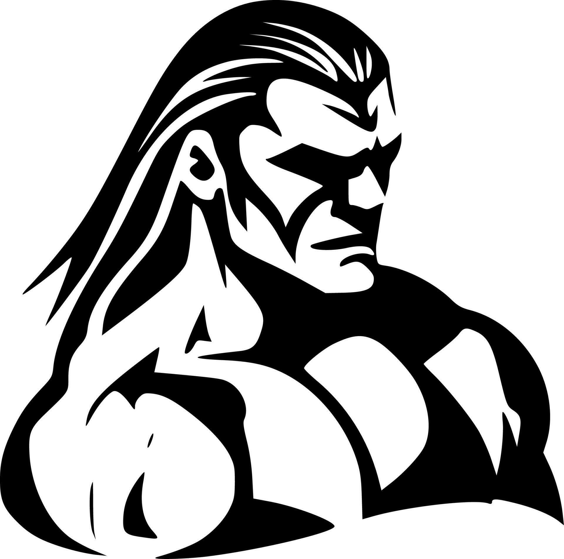 Wrestling, Minimalist and Simple Silhouette - Vector illustration