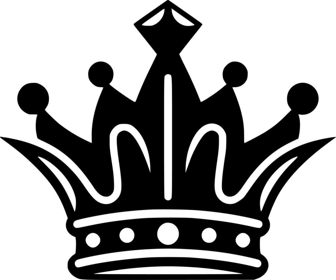 Coronation - Black and White Isolated Icon - Vector illustration