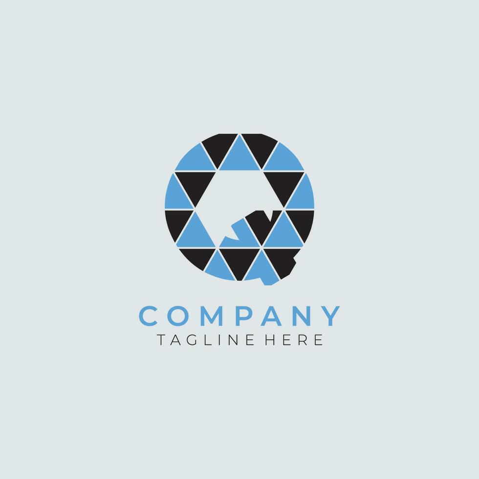 abstract monogram initial font logo template. icons for business of fashion, sport, luxury vector