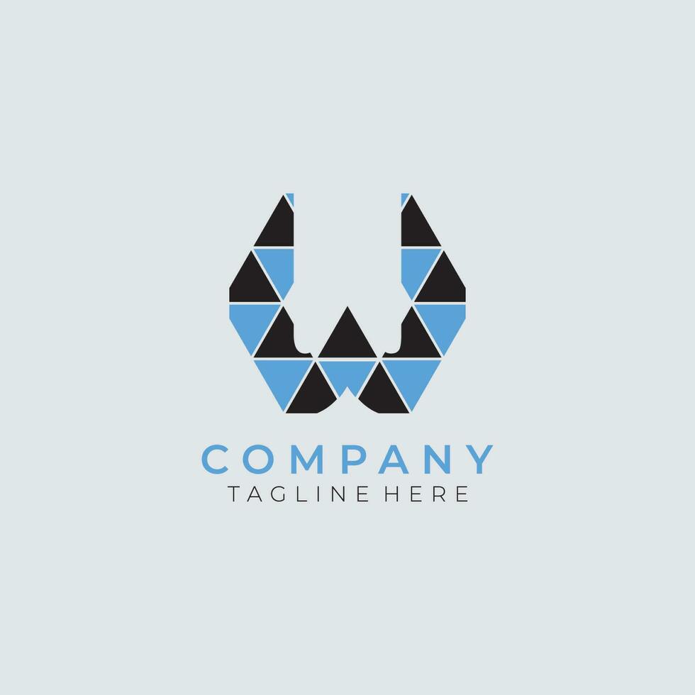 abstract monogram initial font logo template. icons for business of fashion, sport, luxury vector