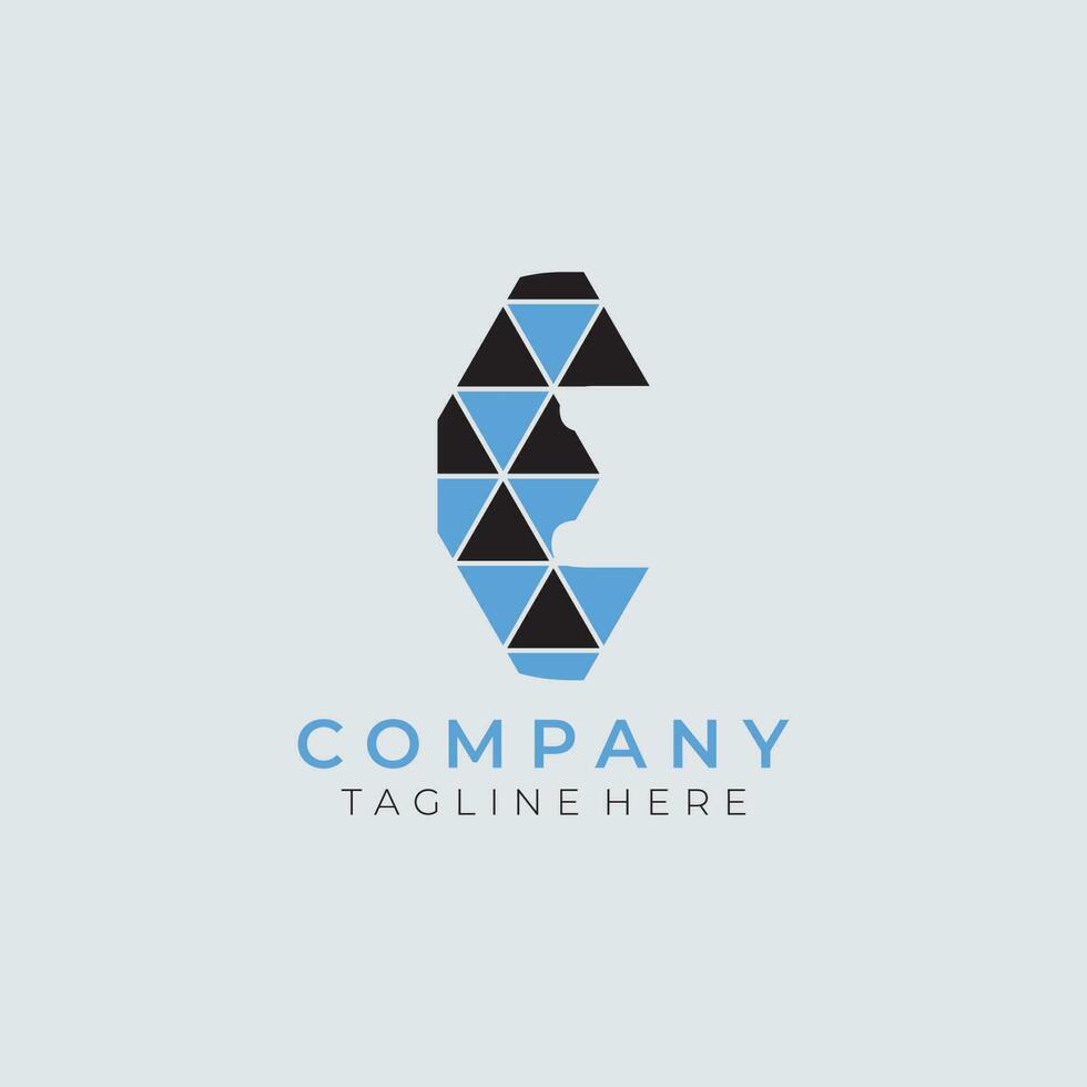 abstract monogram initial font logo template. icons for business of fashion, sport, luxury vector