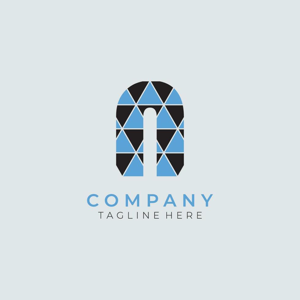 abstract monogram initial font logo template. icons for business of fashion, sport, luxury vector