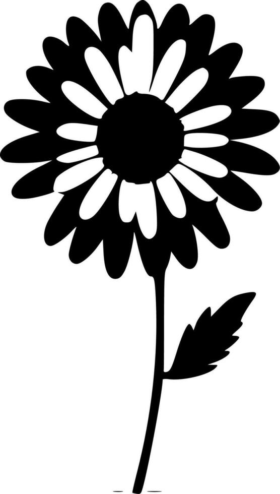 Daisy, Minimalist and Simple Silhouette - Vector illustration