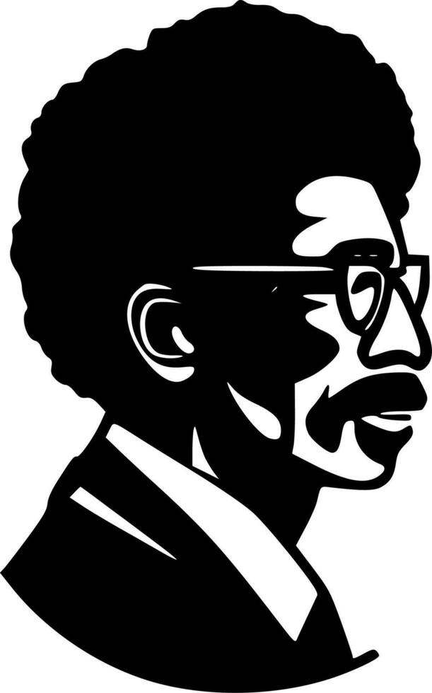 negro historia, minimalista y sencillo silueta - vector ilustración