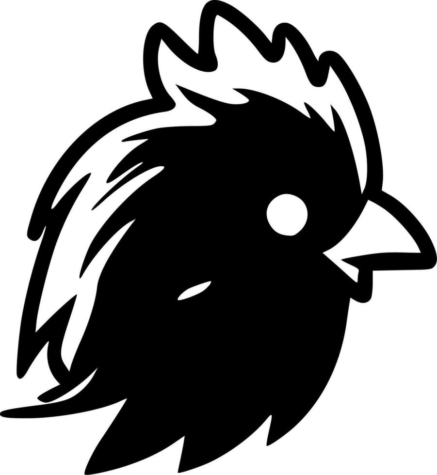 Chicken, Minimalist and Simple Silhouette - Vector illustration