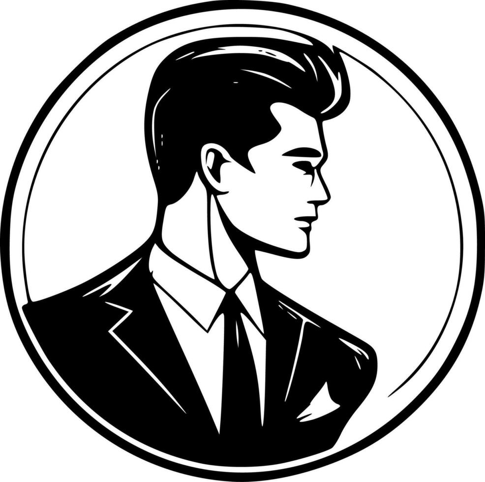 Luxury, Black and White Vector illustration