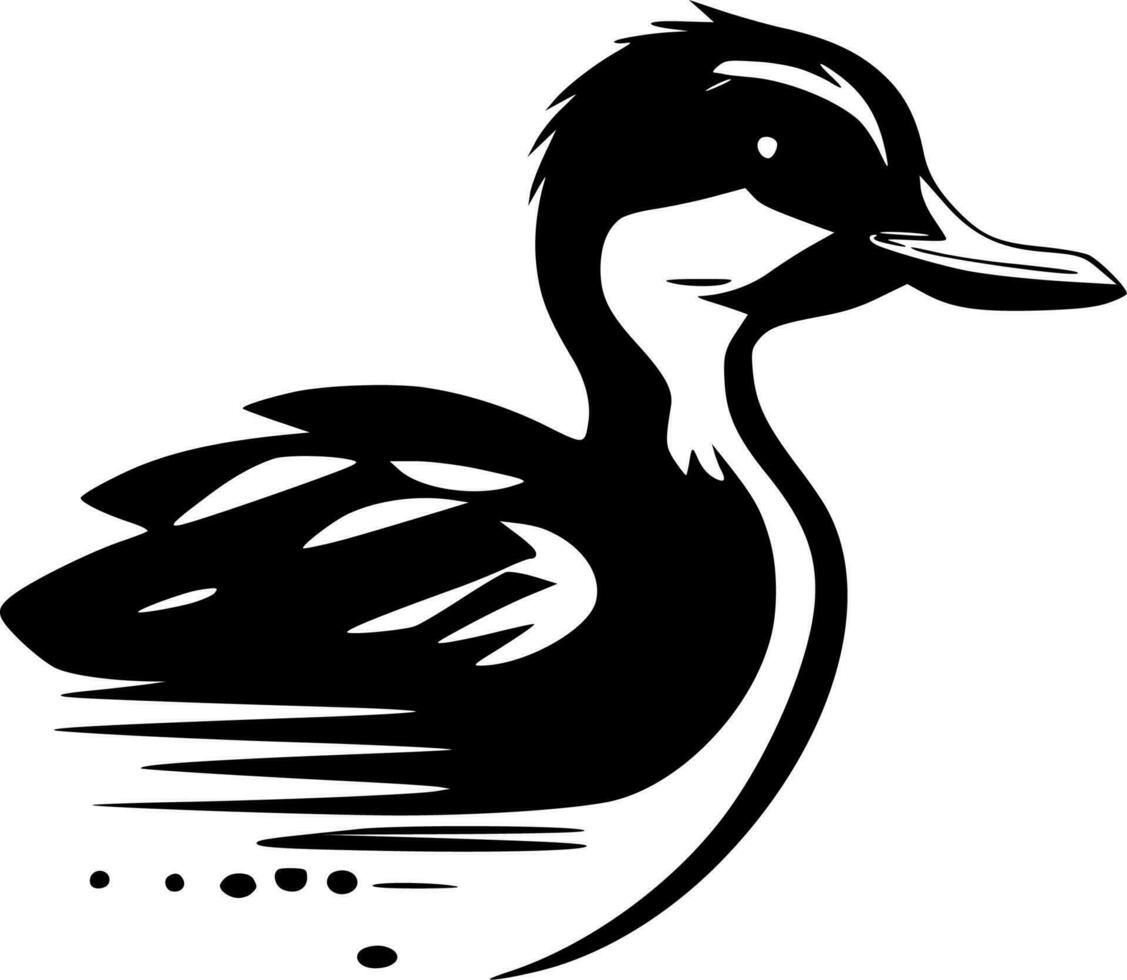 Duck - Minimalist and Flat Logo - Vector illustration