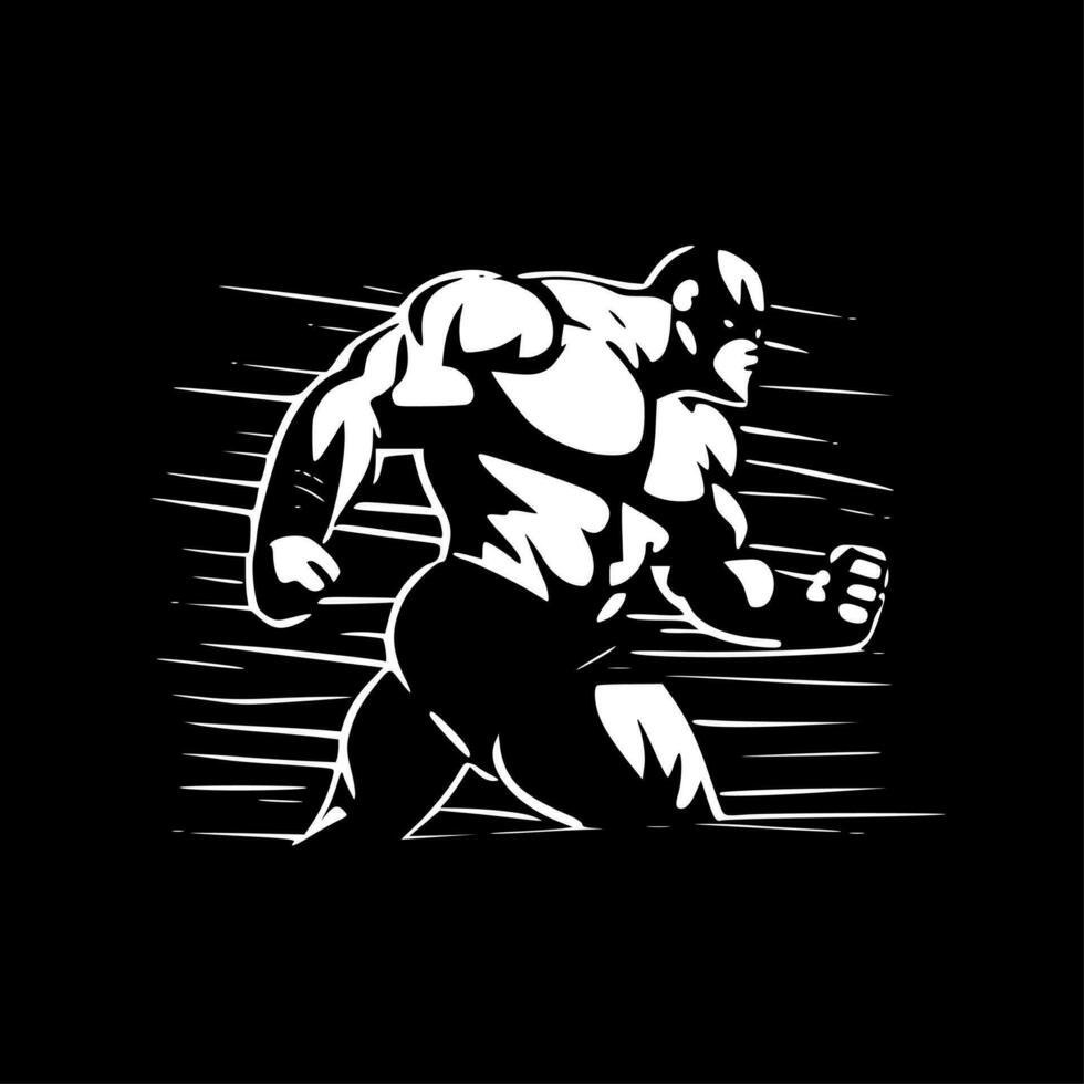 Wrestling, Minimalist and Simple Silhouette - Vector illustration