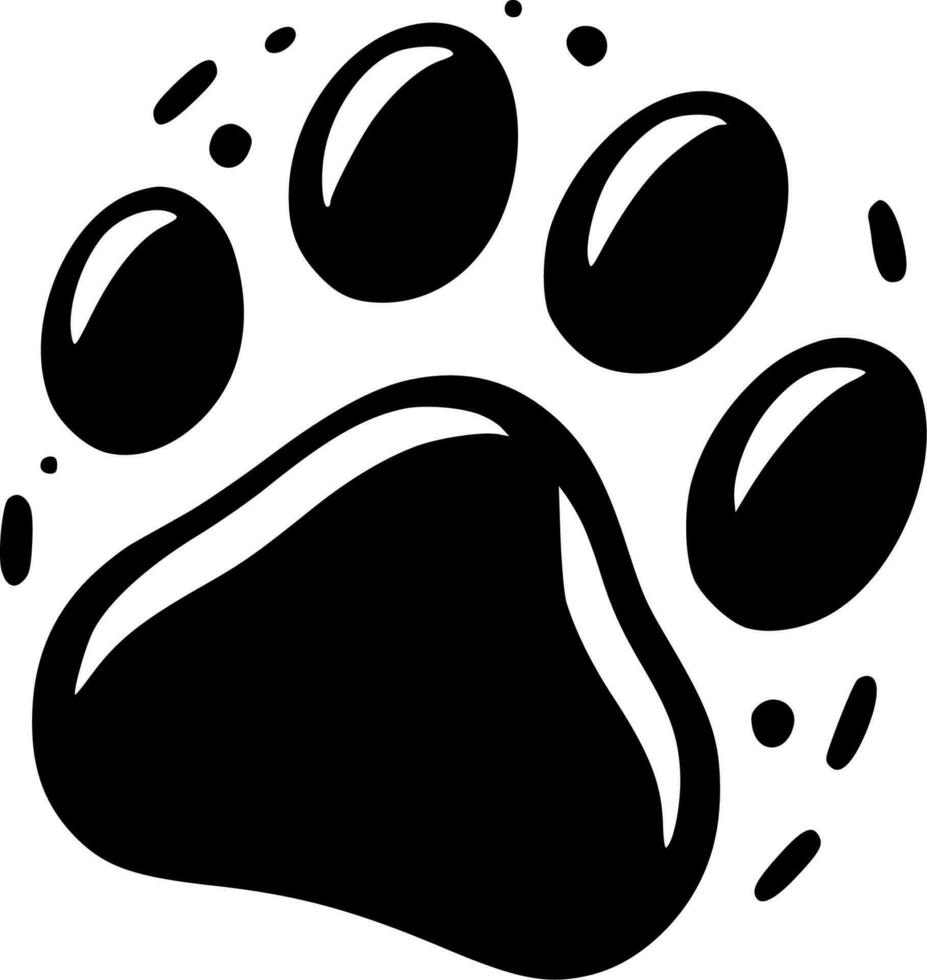 Paw - High Quality Vector Logo - Vector illustration ideal for T-shirt graphic