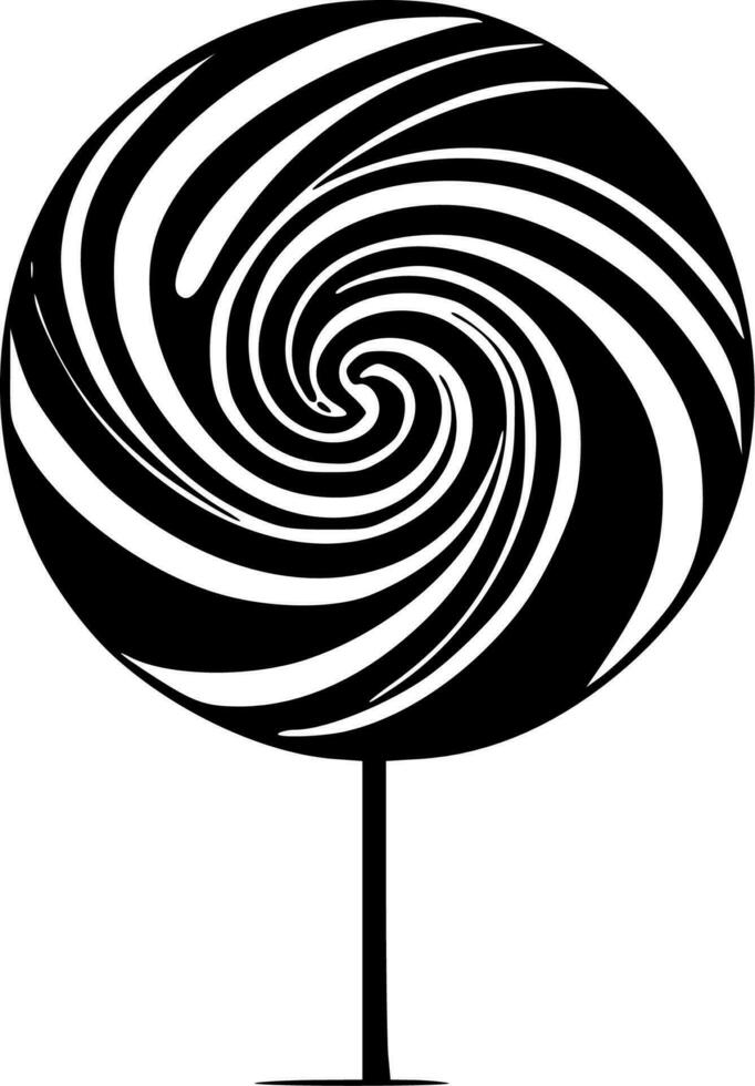 Lollipop, Minimalist and Simple Silhouette - Vector illustration