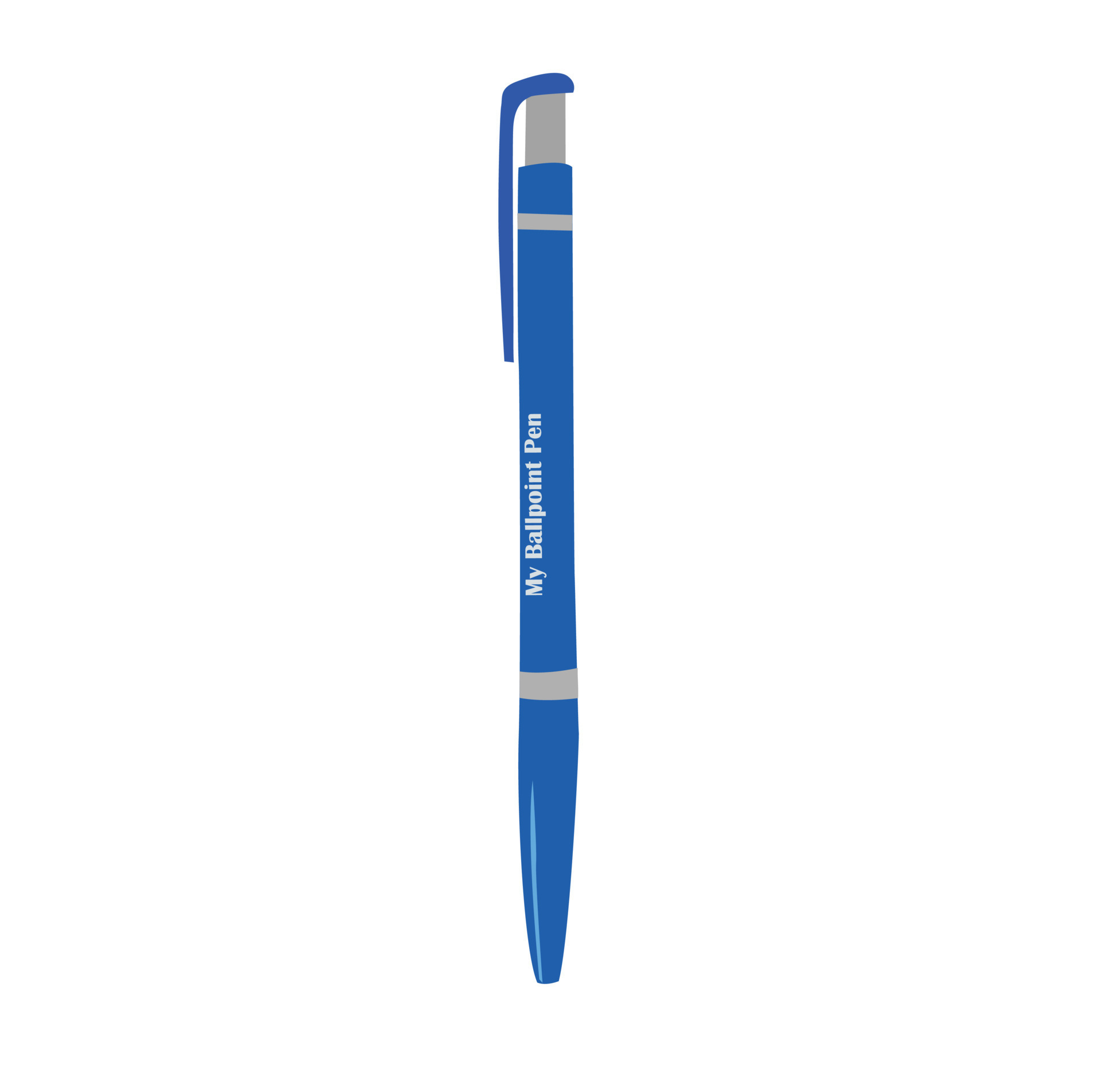 Ballpoint pen vector. Ballpoint pen vector illustration isolated on