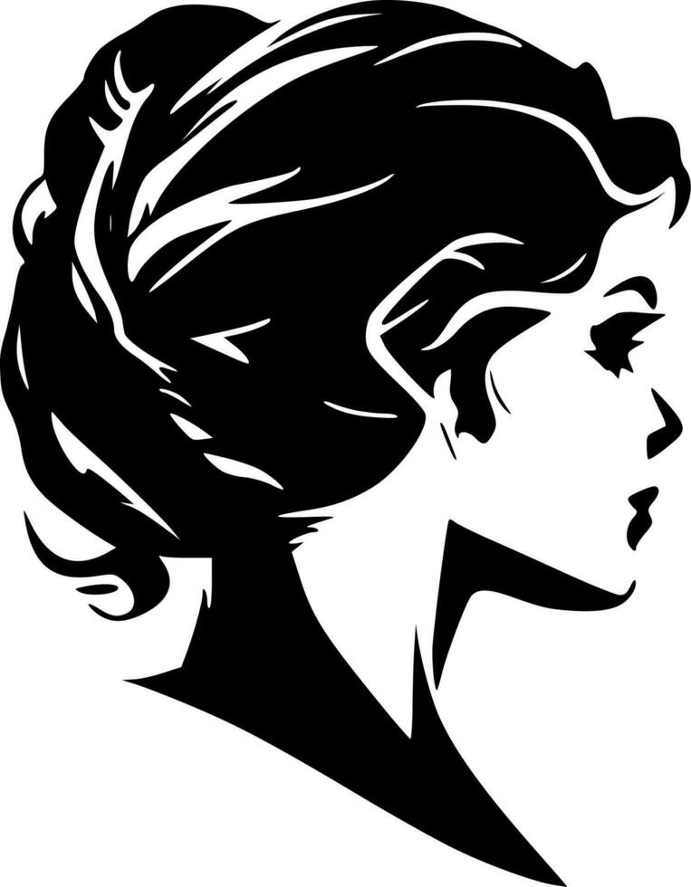 mujer - alto calidad vector logo - vector ilustración ideal para camiseta gráfico