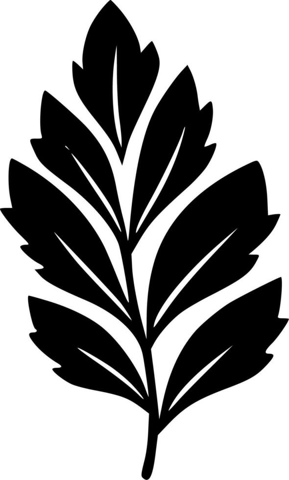 hoja - minimalista y plano logo - vector ilustración