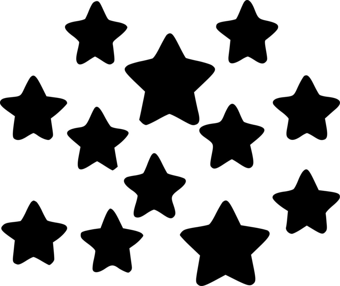Stars - Minimalist and Flat Logo - Vector illustration