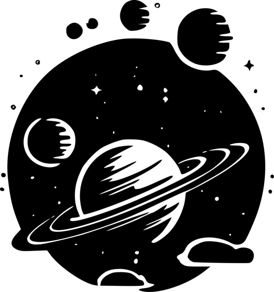 Space - High Quality Vector Logo - Vector illustration ideal for T-shirt graphic