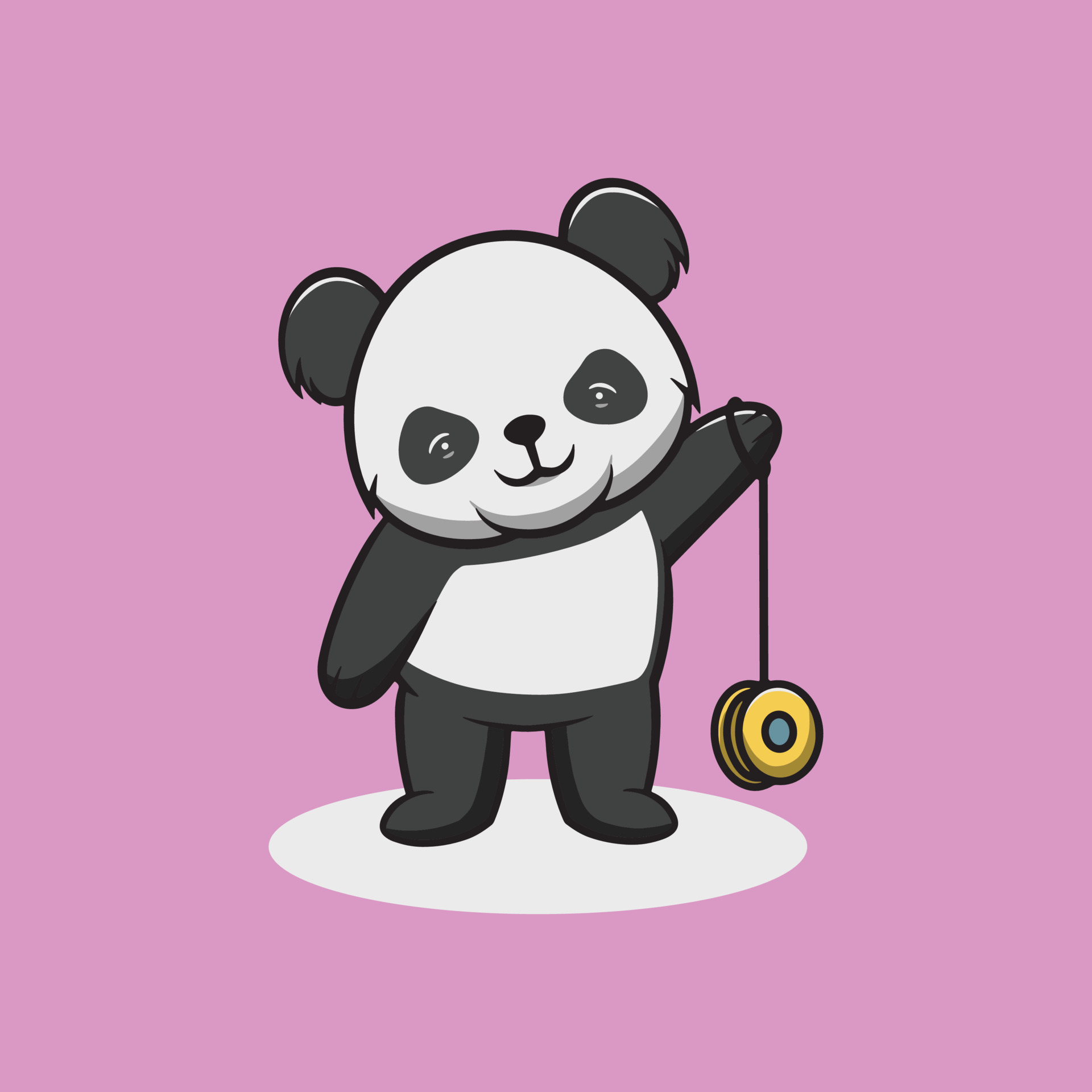 Premium Vector  Cartoon of cute lollipop playing a yoyo , cute design