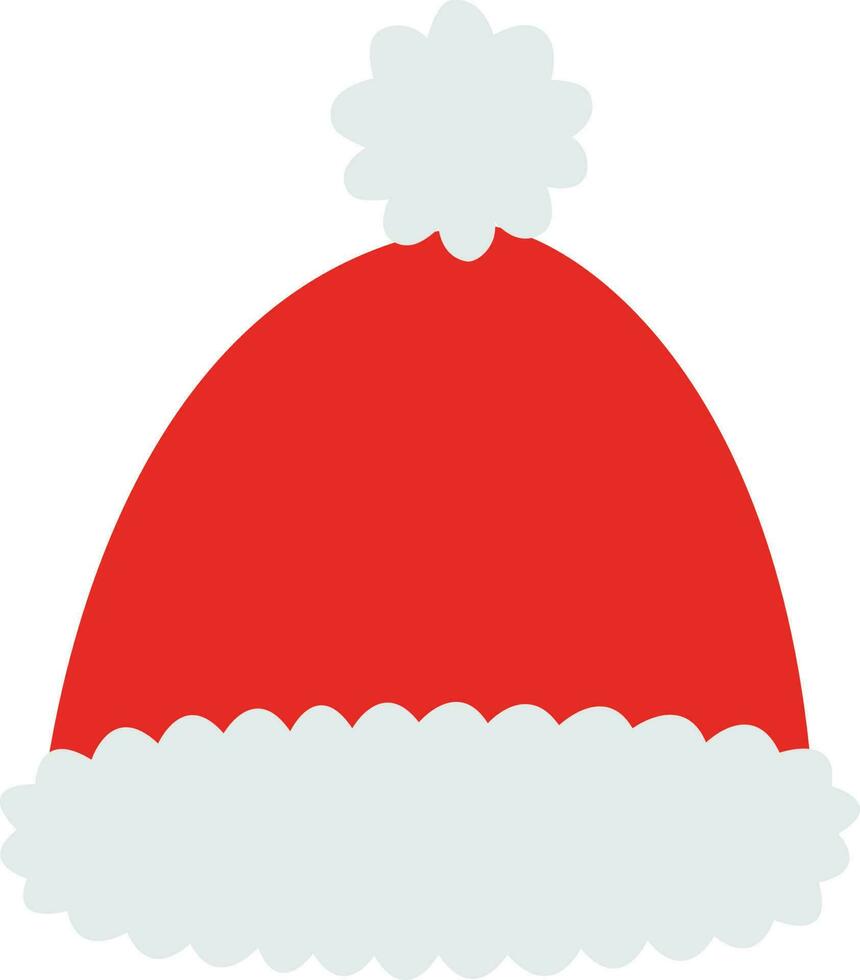 sombrero de santa navidad. vector