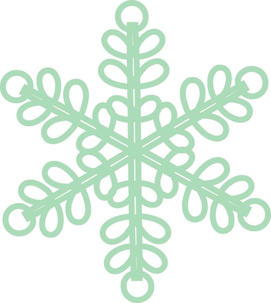 Illustration decorative snowflake vector
