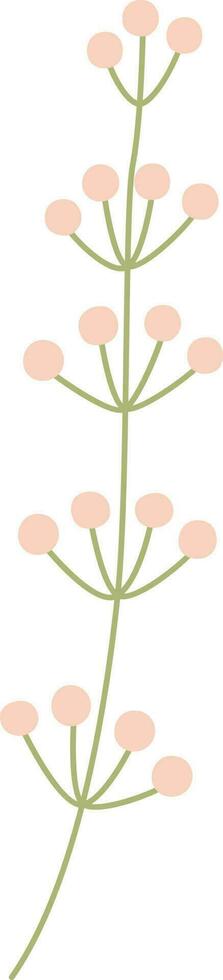 Twig, leaf illustration. vector