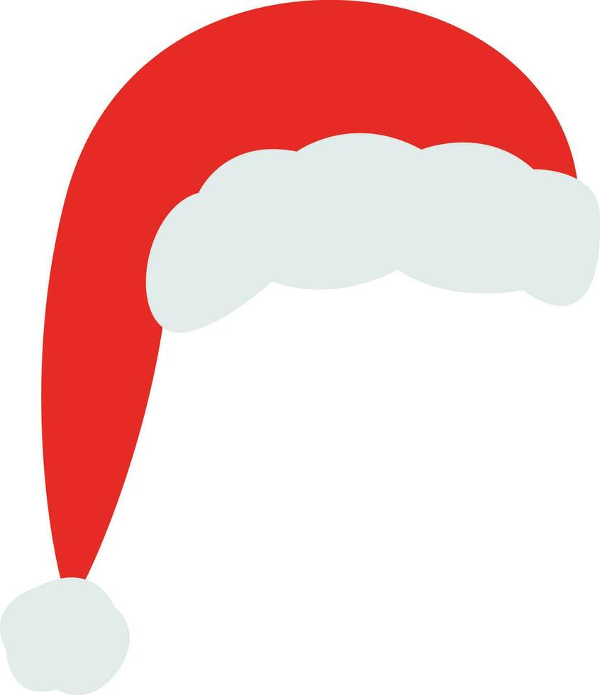 sombrero de santa navidad. vector