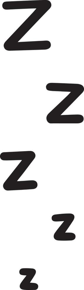 icono de sueño zzz. vector
