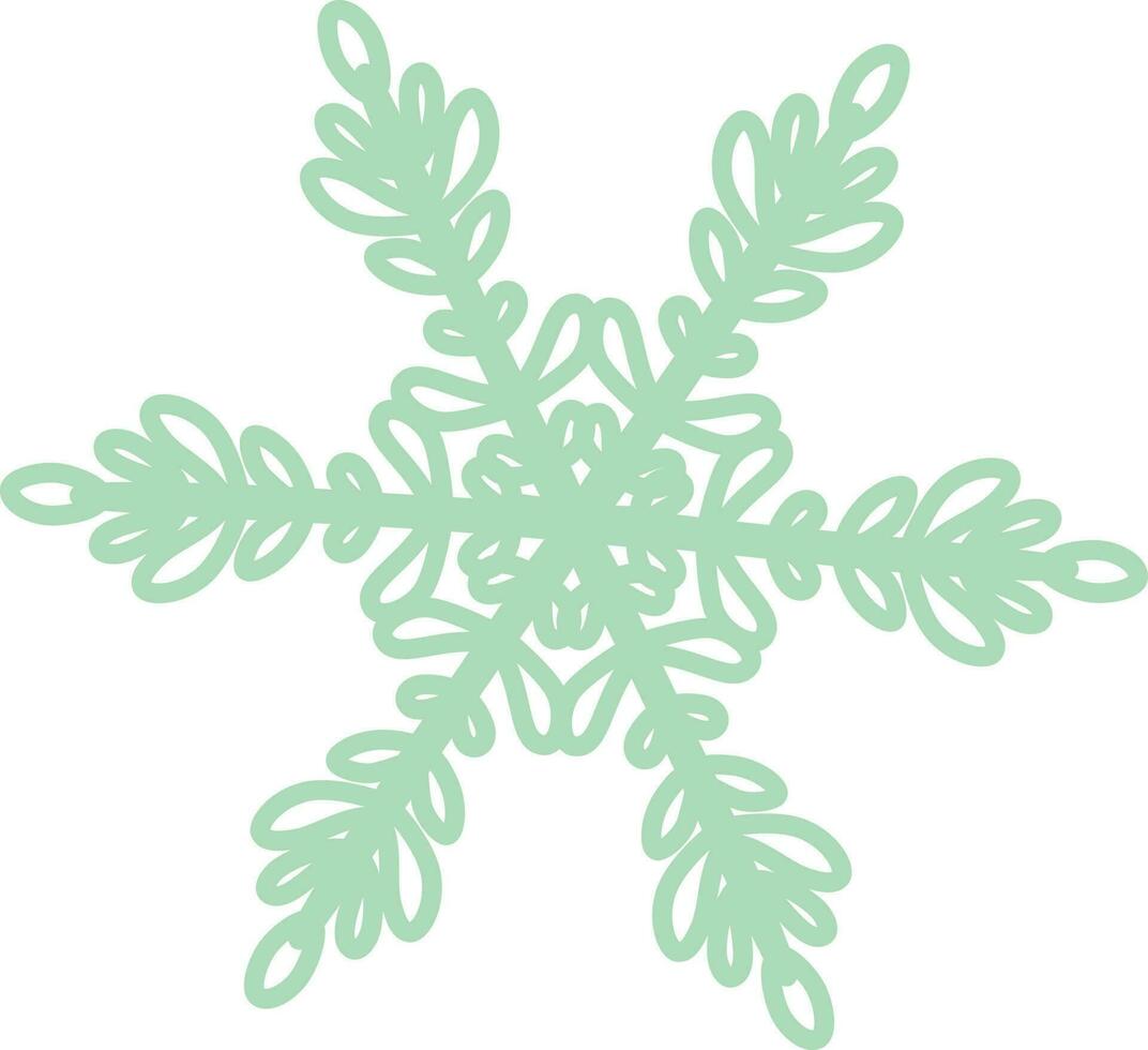 Illustration decorative snowflake vector