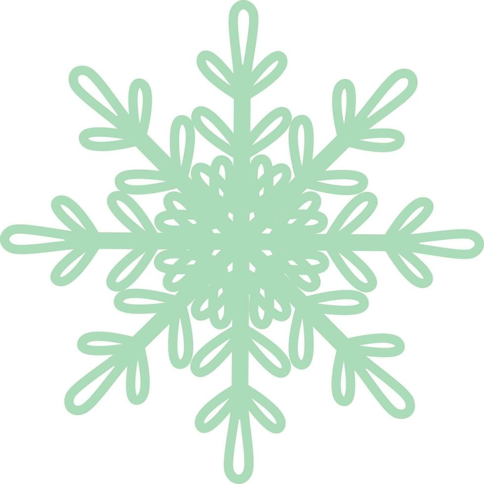 Illustration decorative snowflake vector